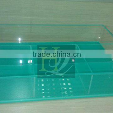 clear acrylic divided display serving trays