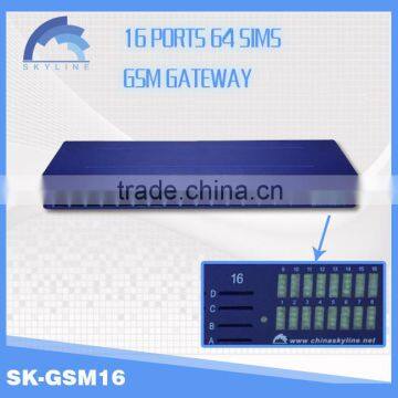 New Arrival! 16 ports with 64 sims GSM voip gateway ,fxo gateway asterisk