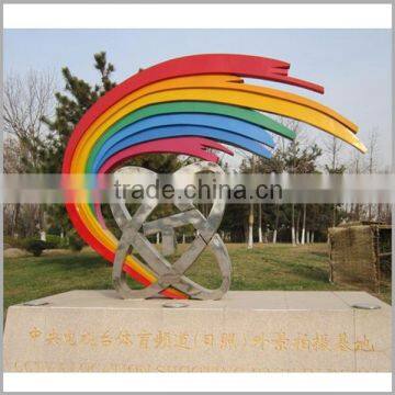 Outdoor Modern 304 Stainless Steel Sculpture for Garden Decoration