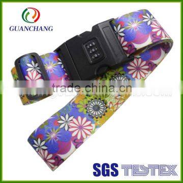 China wholesale custom made luggage strap with password lock, medical straps, elastic strap with hook
