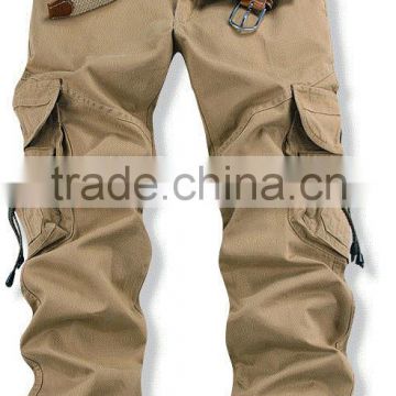 2016 Latest design mens cotton high quality durable cargo pocket work pant