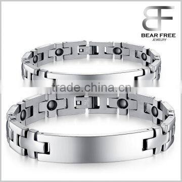  Online Sales Stainless steel Cross Link Chain V care Magnetic Bracelet Watch