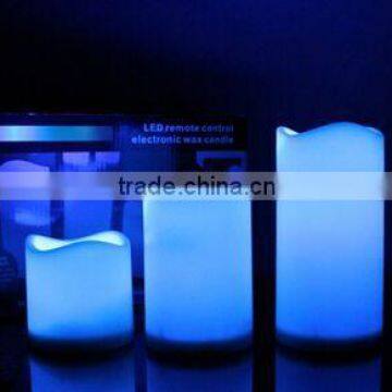 Factory Popular set of 3 LED candle flameless wax led candle