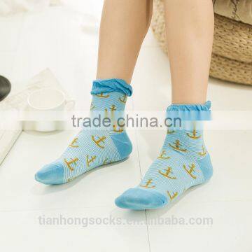 Hot 2016 Spring Cotton Socks Women Fashion Pure Color Lace Women Socks Casual Cute Socks