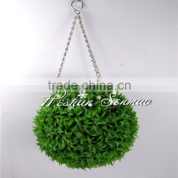 Hot sale PE material 2016 new style artificial hanging basket plant for wall decoration