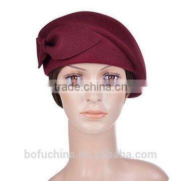 Custom Wool Beret Cap for ladies