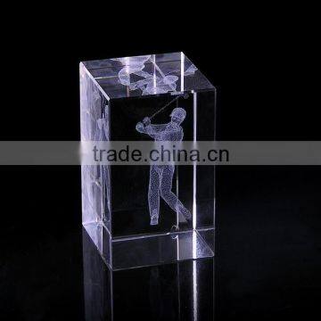 wholesale crystals engraving glass block & 3D laser
