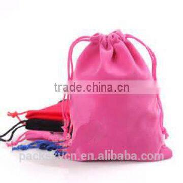 trendy creative colorful velvet jewelry bag wholesale