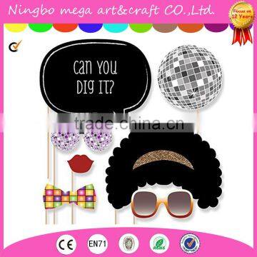 Pink Mustache Bash - Piece Photo Booth Props Kit - 20 Count photo-5