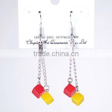 Fashion Cube Hanging Earring