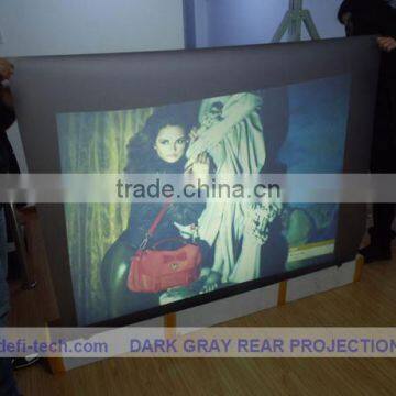 High quality R wall projection screen ,high contrast grey color,for shop