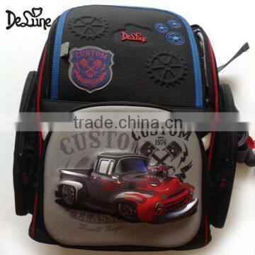 Children 3D cars print school backpack boys latest school bags