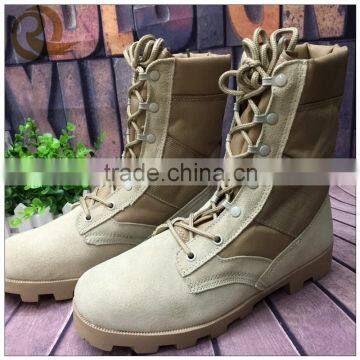 2016 new fashion cheap price khaki combat military desert boots