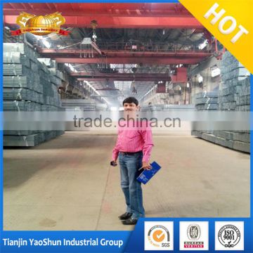 astm a53 gr b / bs 1387 100x100x5 galvanized steel pipe hollow section