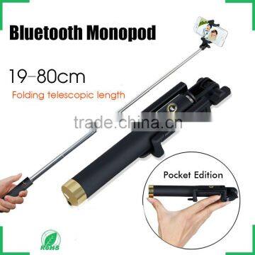 Compact mini advanced quality Bluetooth Foldable Selfie Stick Monopod Self-timer Camera Smartphone self portrait Kit