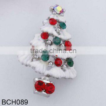 Indian Jewelry Brooch Of White Christmas Tree