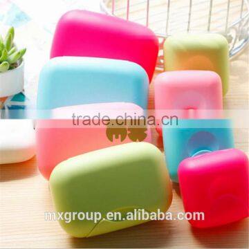 High Clear Plastic Travel Soap Box, Colorful & Portable Travel Soap Box, Clear Plastic travel soap box