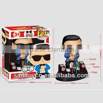 Wholesale gangnam style toy with music and light