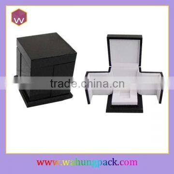 Special open black wooden perfume gift box wholesale