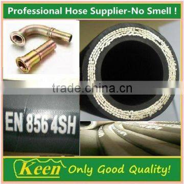 4 wires rubber hose assembly with fittings-EN856 4SH