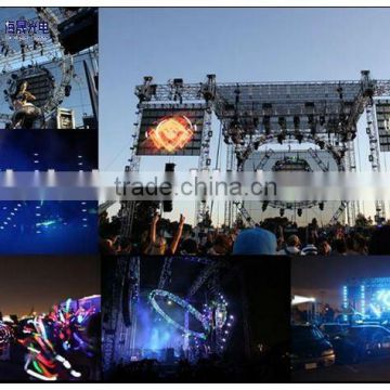 flight case stage large flexible led screens