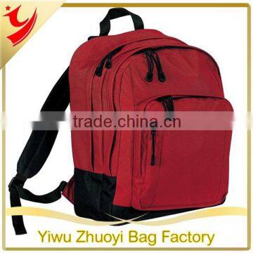 600 Denier Polyester School Bag with Front Zippered Pocket with Organizer Panel