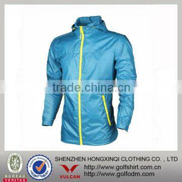 Turquise polyester trimmed golf coat wholesale