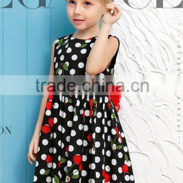 Summer Chervon Print Ruffles Baby Girls Dress