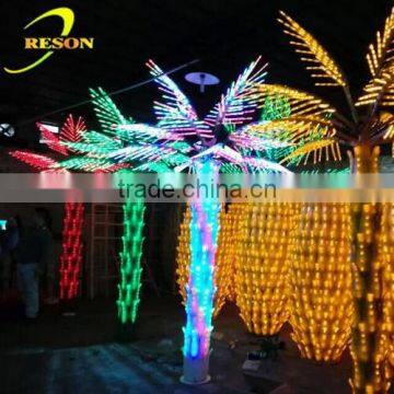 Park decorative indoor light up palm tree