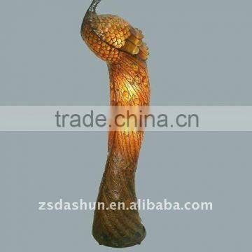 Hot Sell Beautiful Peacock Shape Standing Lamp for Hotel & Home Lighting Decor,ornament Accessories,resin Craft Arts