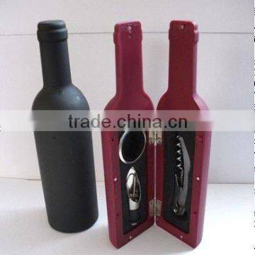 wine set with plastic box