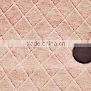 diamond design fake rabbit fur