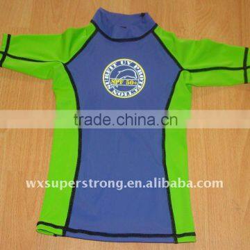 2016 Children's rush guard /sunsuit top with high quality