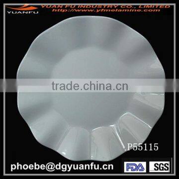 Melamine waved plate