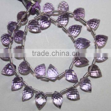 Natural Pink Amethyst Faceted Fancy Drops