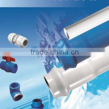 UPVC water inlet outlet pipe/ pvc piping for water supply