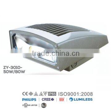 ZY-3010-50W/80W Indoor and outdoor can be used ip65 outdoor lighting 50w 80w led wall pack light