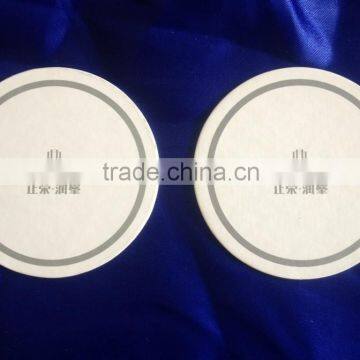 promotional round custom drink absorbent paper coaster