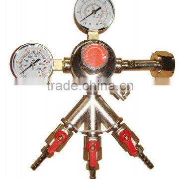 3-way Connector Co2 Regulator,G5/8 Thread Co2 Regulator