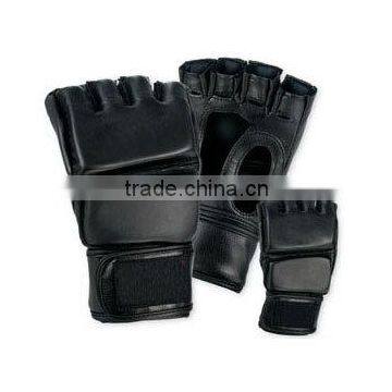 Custom Black ColorLeather Mma Gloves