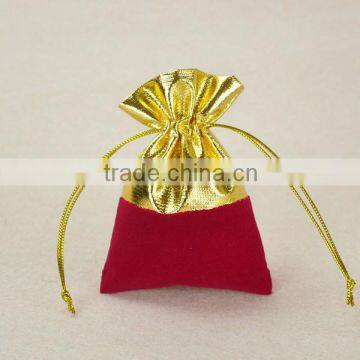 Customized Soft Fabric Jewellery Drawstring Plush Velvet Gift Bag photo-3