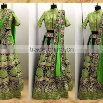 Charming Green Lehenga