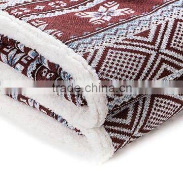 60"x80" Standard Size Sherpa Blanket With 2cm Turnover Locked photo-2