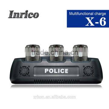 desktop charger for six police two way radios at the same time Multifunctional military walkie talkie charger