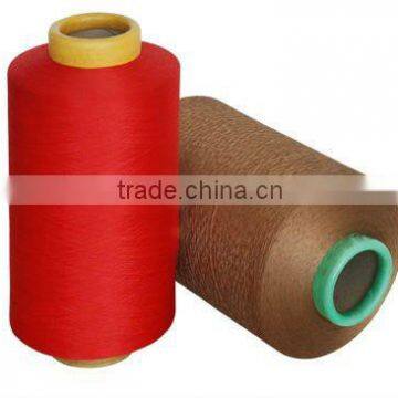 high tenacity dty polyester yarn in red