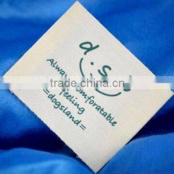 factory bulk garment fashion printed cotton labels