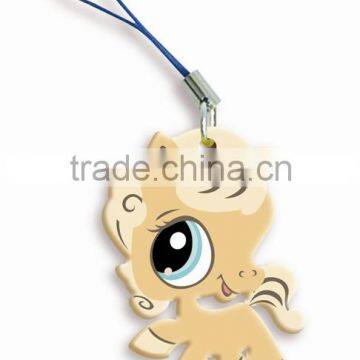 bulk factory animal cartoon soft PVC keychain