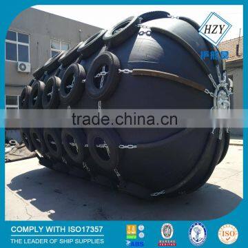 Customized Yokohama Rubber Fender With Tyre Chain Net
