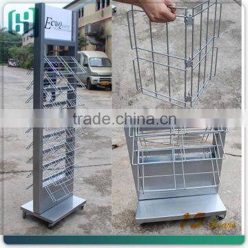 wholesale retail metal floor ceramic tiles showcase display stand rack HSX-S0348