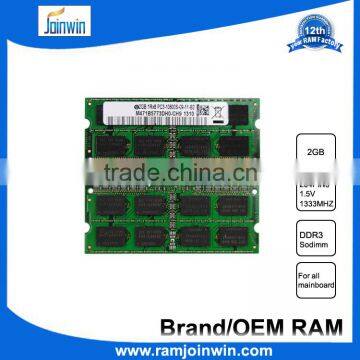 New Ram Memory Ddr3 Ram 2gb for Notebook